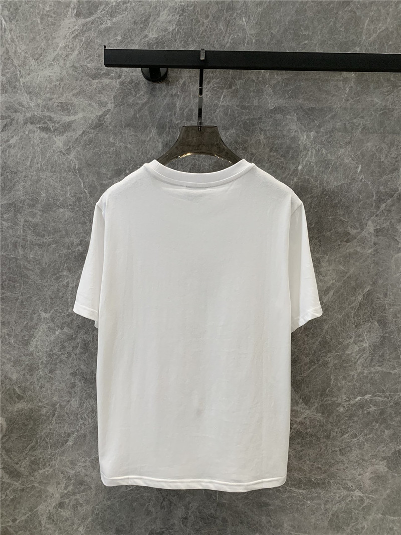 D10r botanical print round neck short-sleeved t-shirt replica clothing