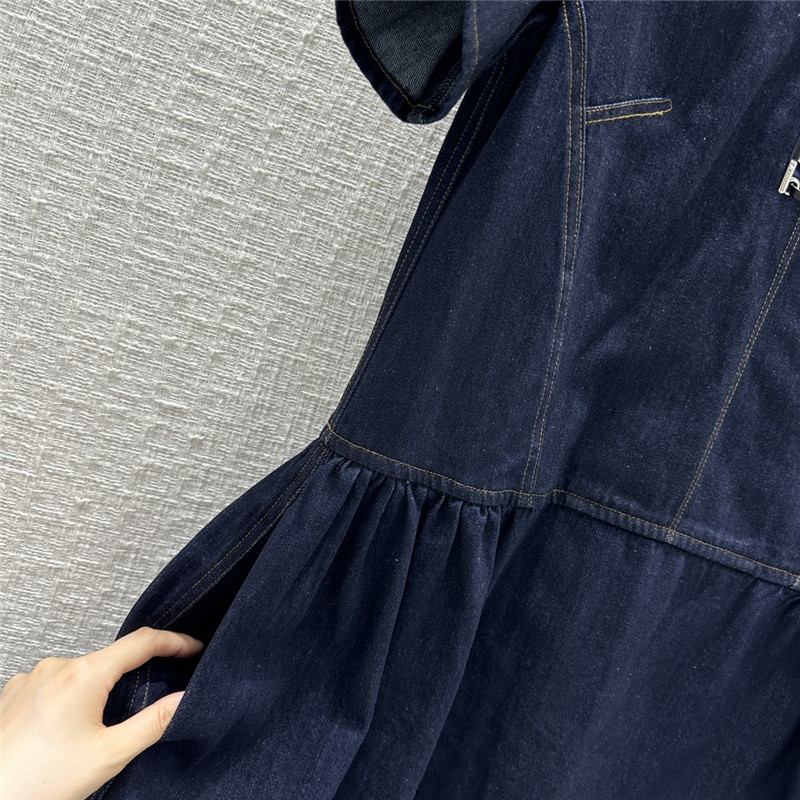 a1exa*der Mcqv*en denim mini dress replica designer clothes