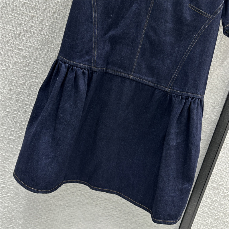 a1exa*der Mcqv*en denim mini dress replica designer clothes