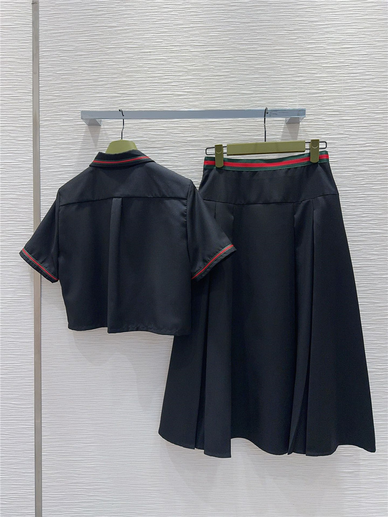 Gvc*1 preppy shirt top + pleated skirt set replica clothes