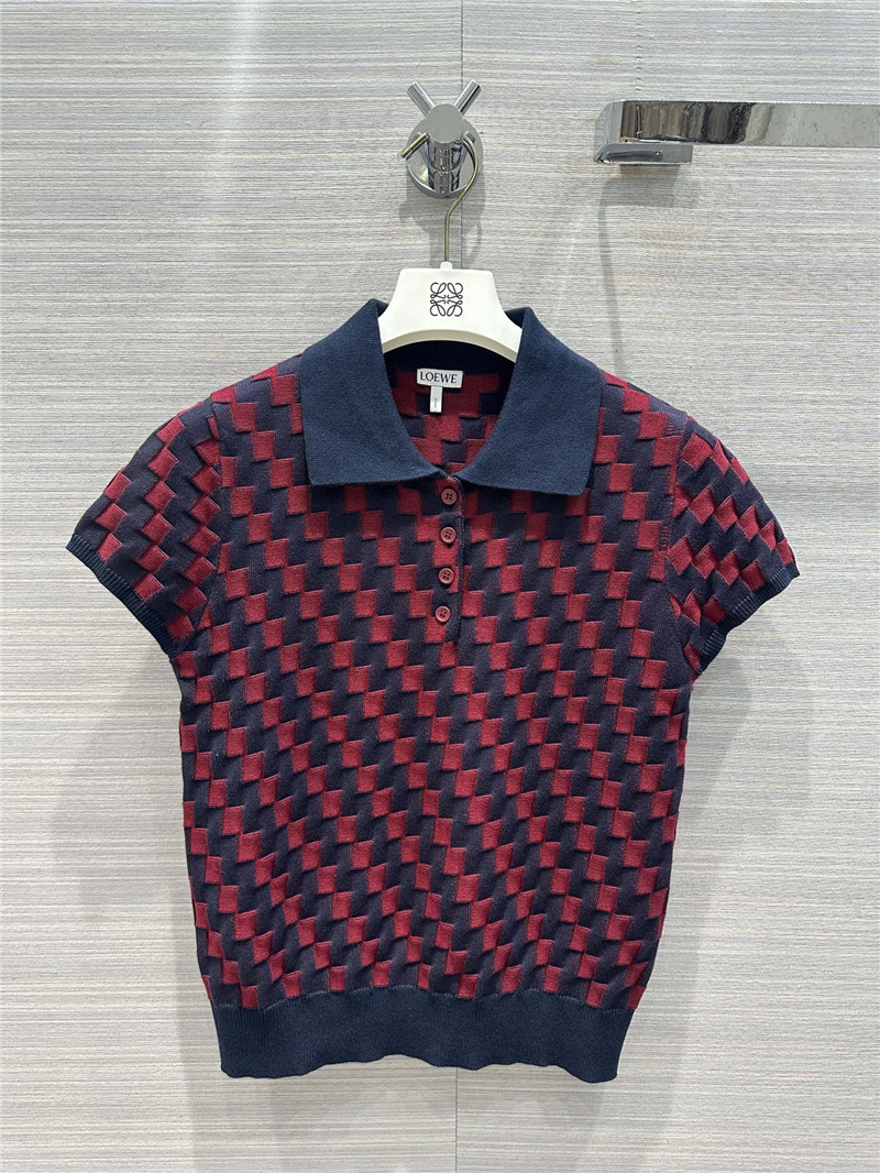 L0ew* knitted short sleeve topcheap replica designer clothes