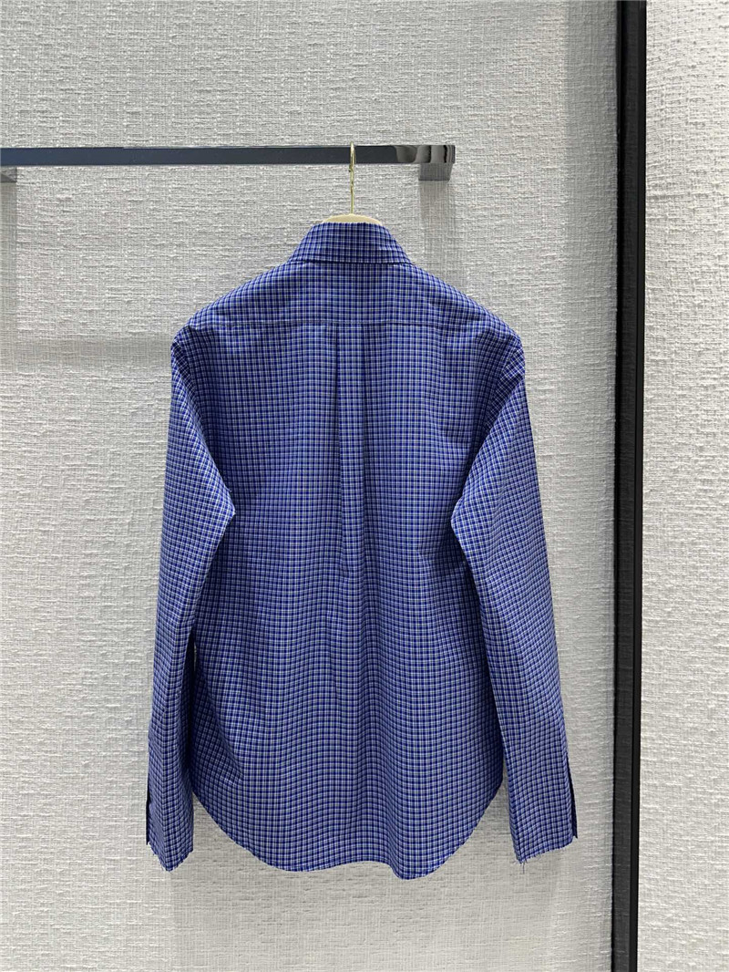 M1um1u plaid shirt cheap replica designer clothes