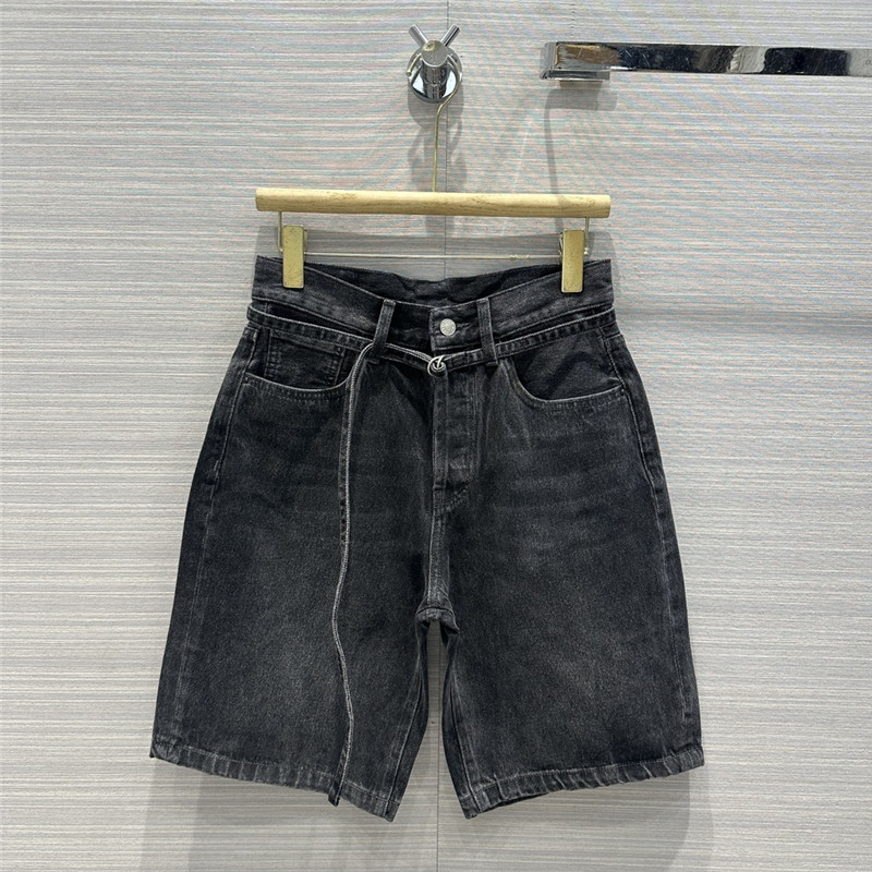 acne studios washed denim shorts cheap replica designer clothes