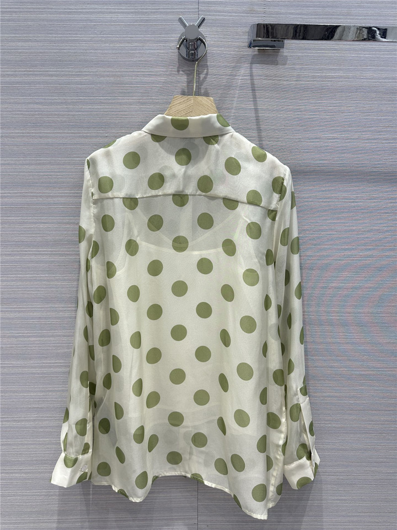 Y51 polka dot silk shirt cheap replica designer clothes