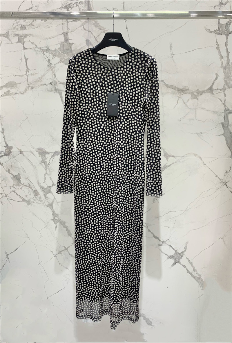 Y51 polka dot long skirt replica designer clothes
