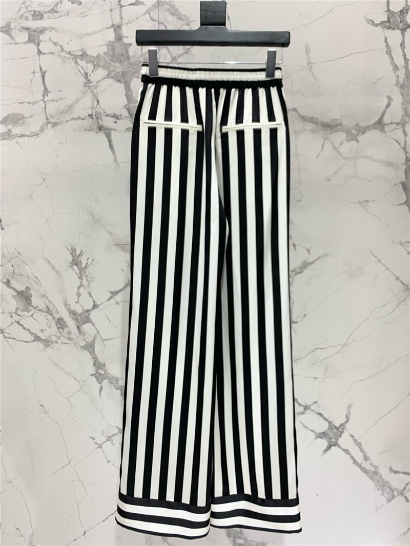 Y51 acetate satin wide leg pants replica d&g clothing