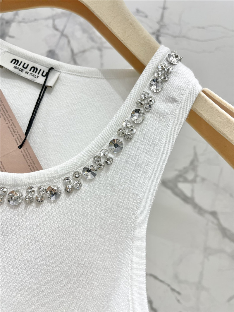M1um1u knitted vest replica designer clothes
