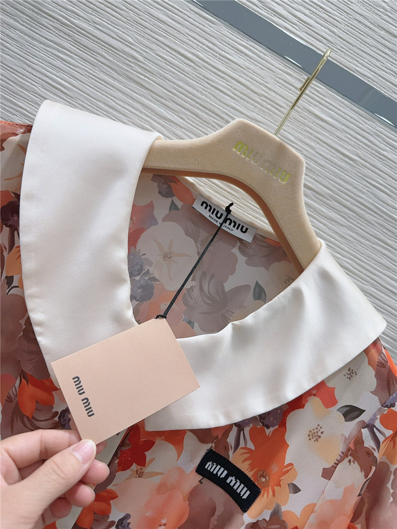 M1um1u small floral dress replica clothes