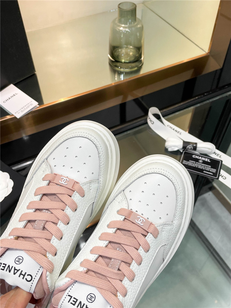Ch**el pink platform sneakers