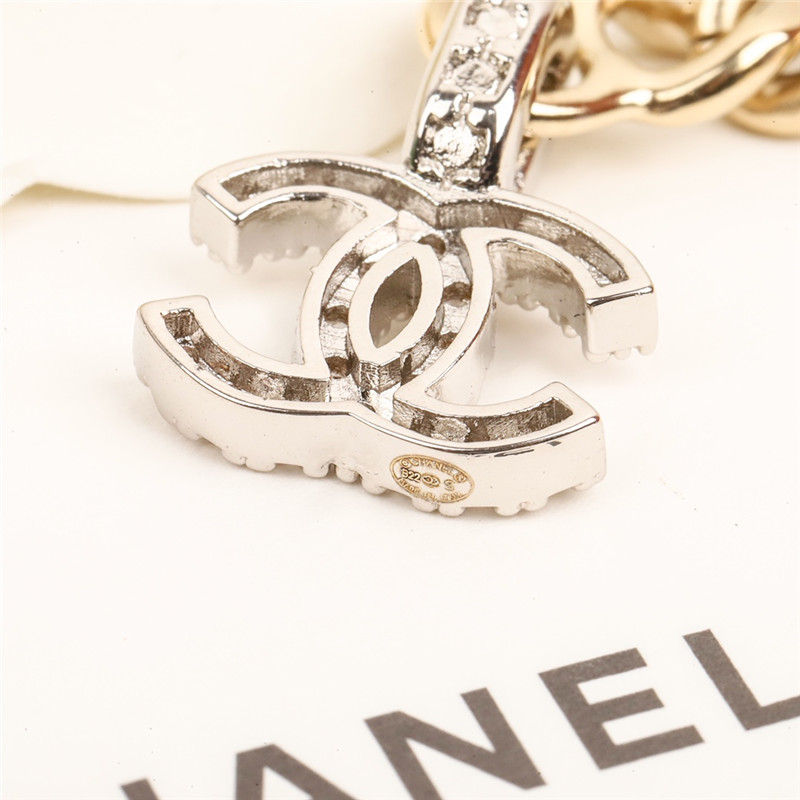 Ch**el double c earrings