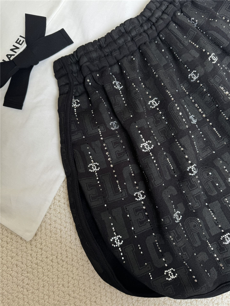 Ch**el studded top + shorts replica clothing sites