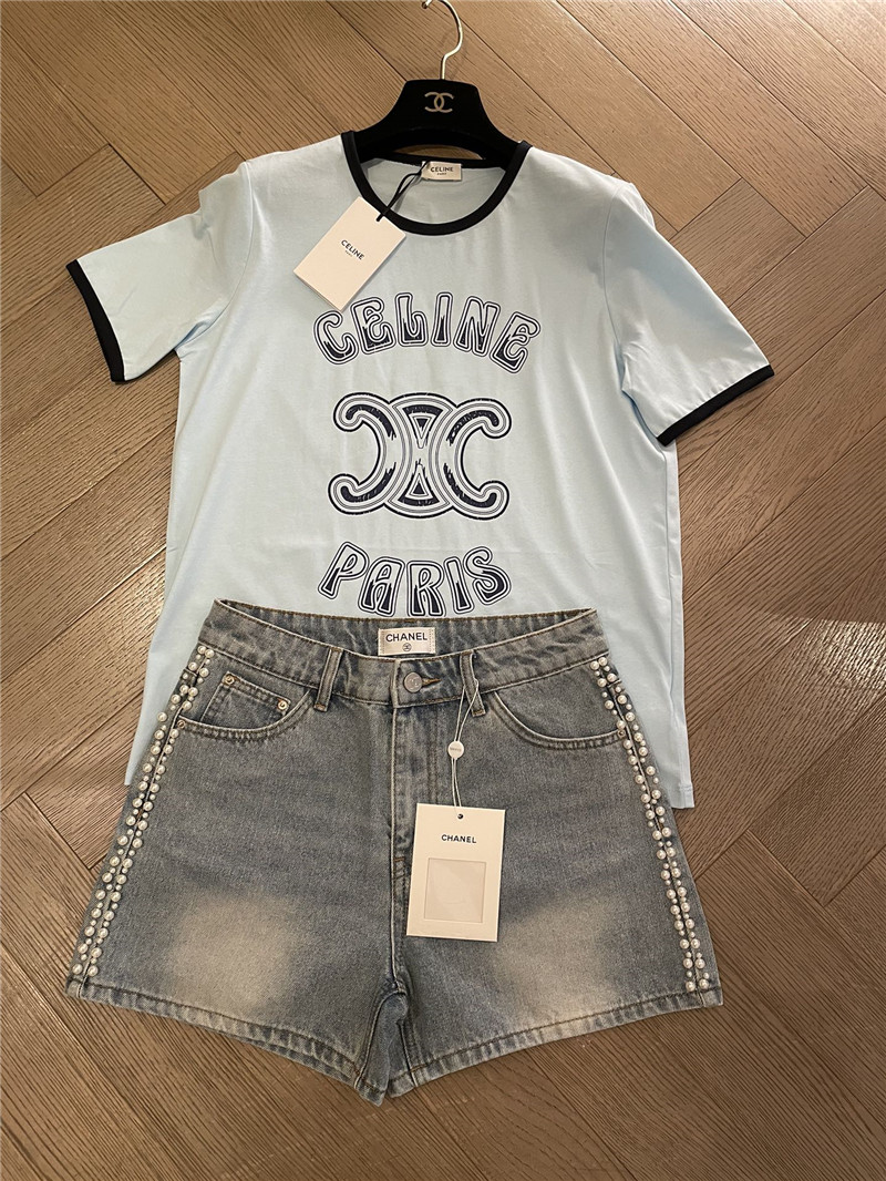 Ce1i*e arc de triomphe short-sleeved t-shirt replica clothes