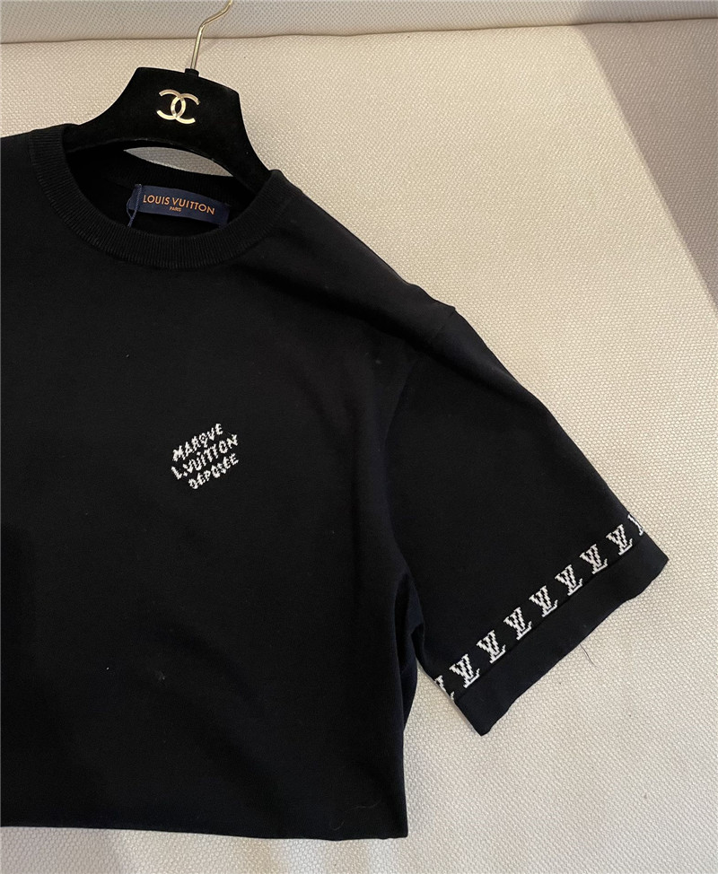 l0vis Vvtt0n logo cotton crew-neck top