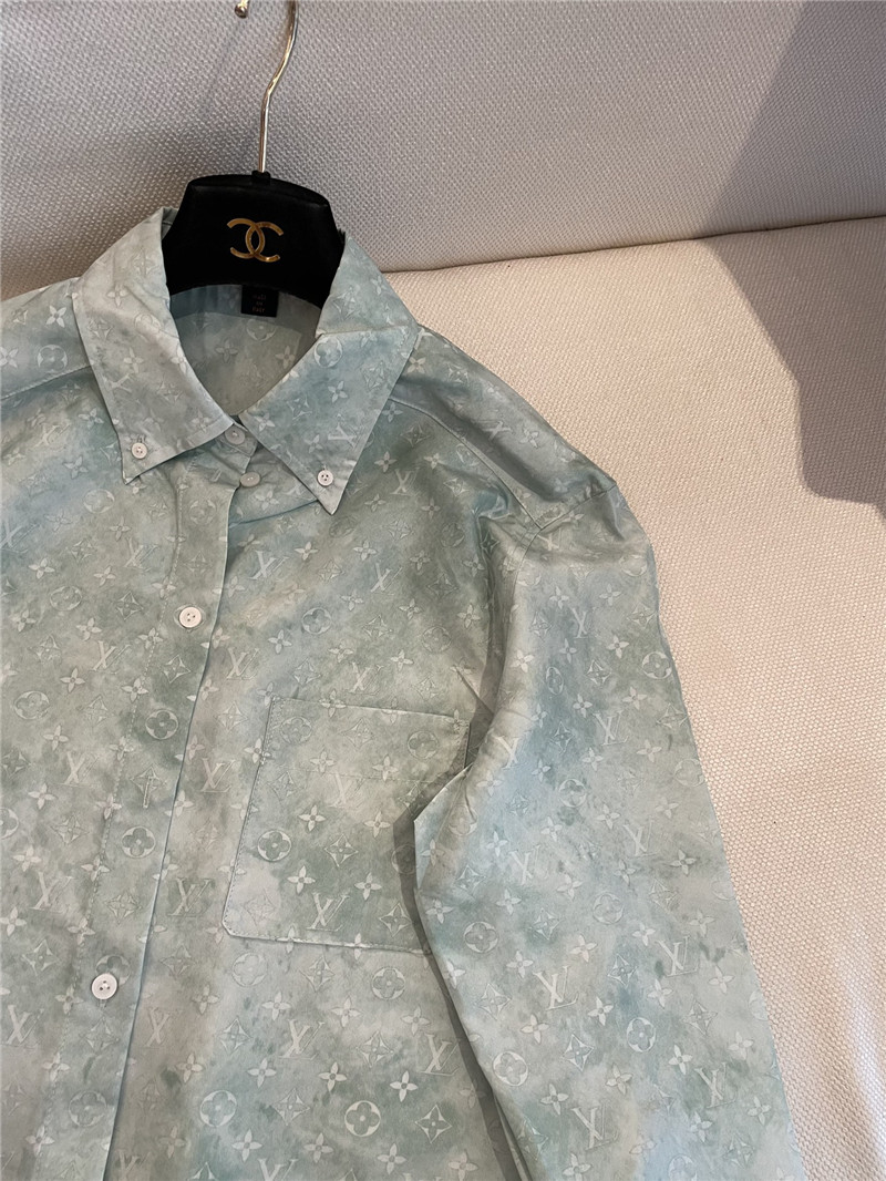 l0vis Vvtt0n lv new jacquard silk shirt replica clothing