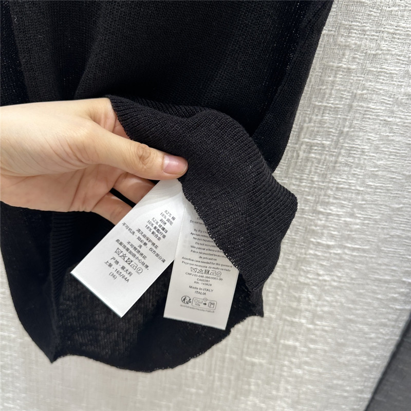 D10r slightly see-through knitted vest replica d&g clothing
