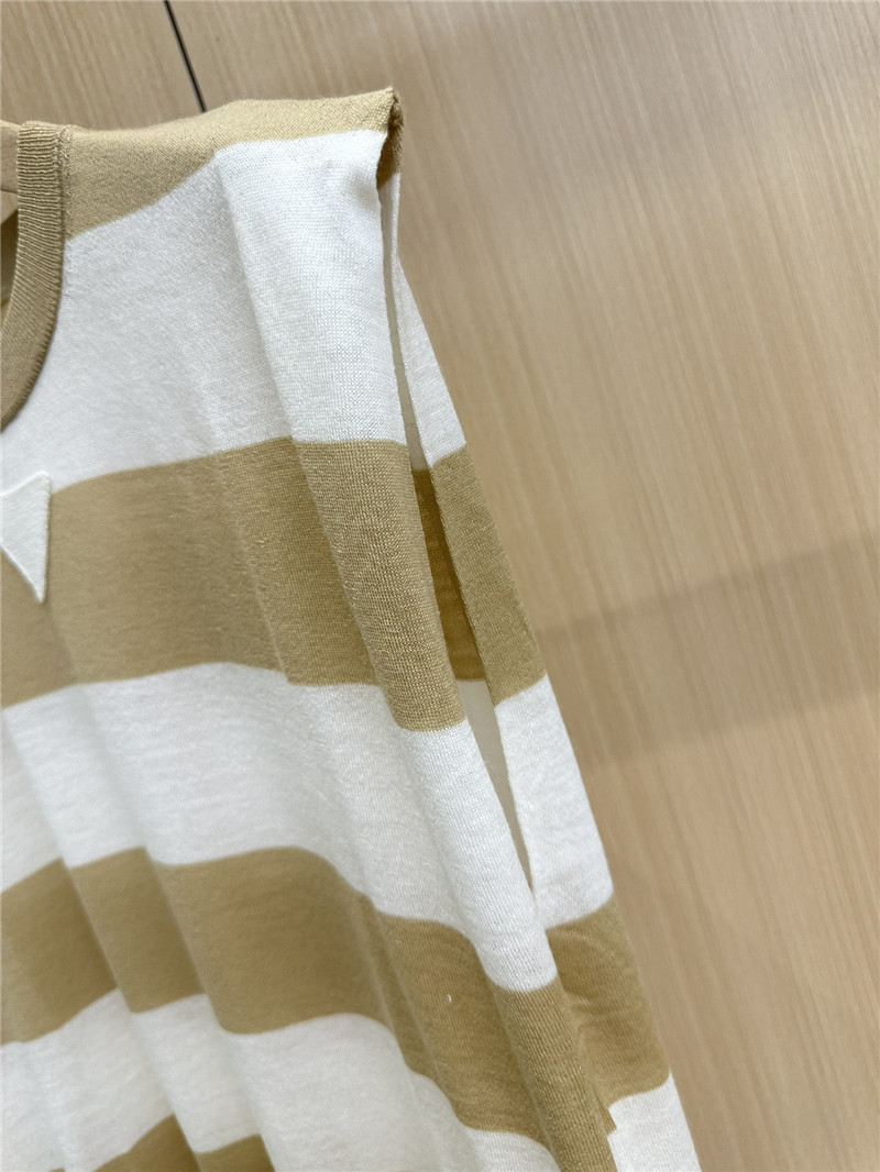 Pra*a triangle logo wool sleeveless top replica d&g clothing