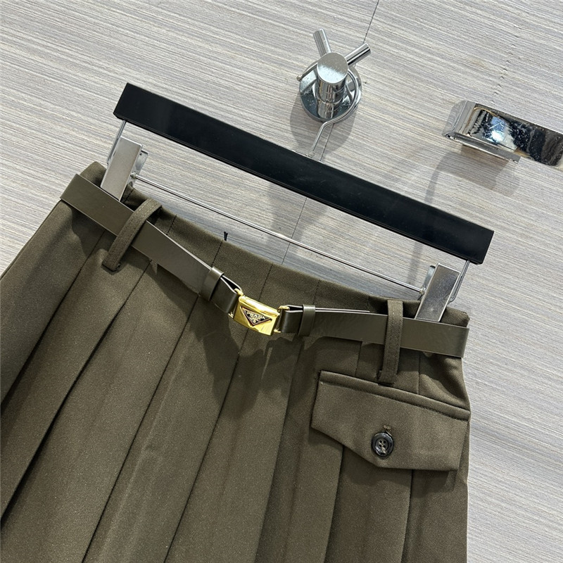 Pra*a preppy pleated mini skirt replica d&g clothing
