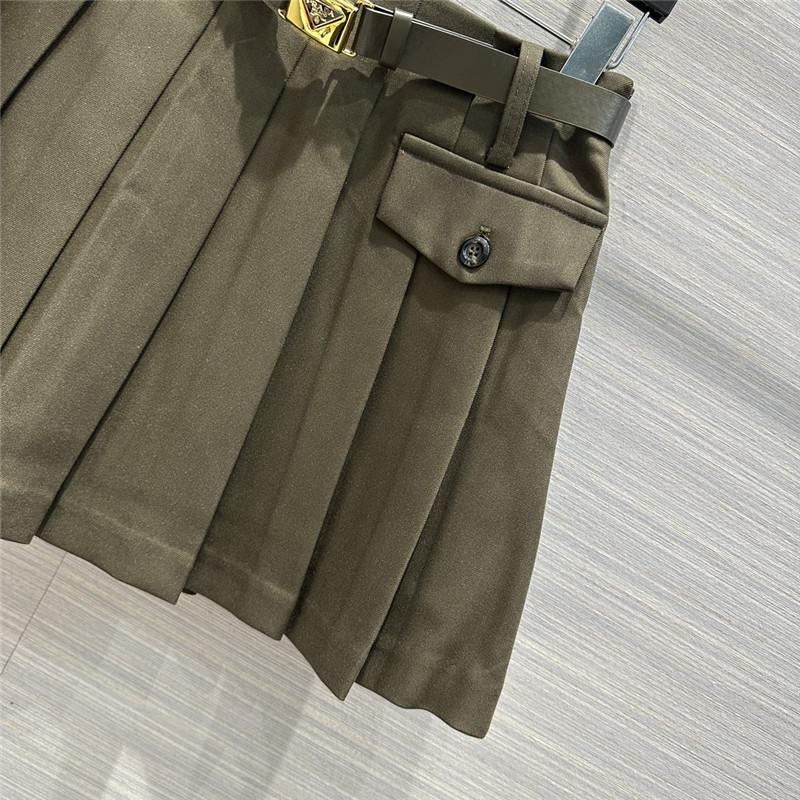 Pra*a preppy pleated mini skirt replica d&g clothing