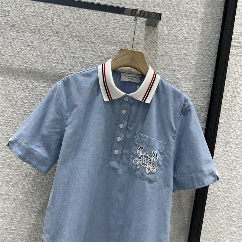 Thom Browne crochet pocket Polo collar dress replica clothing
