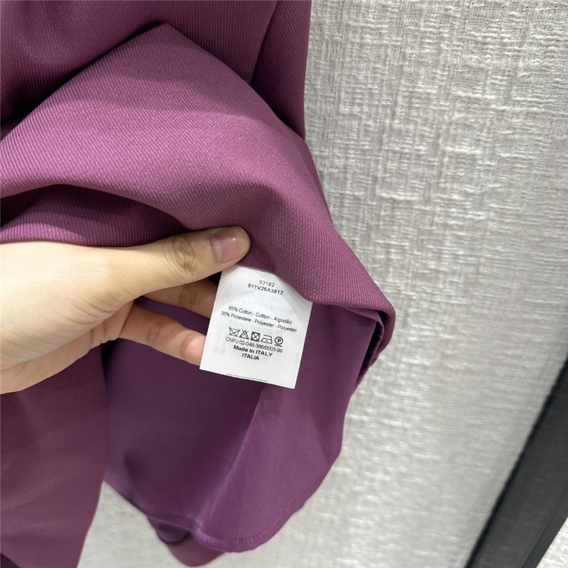 D10r purple short belted dress