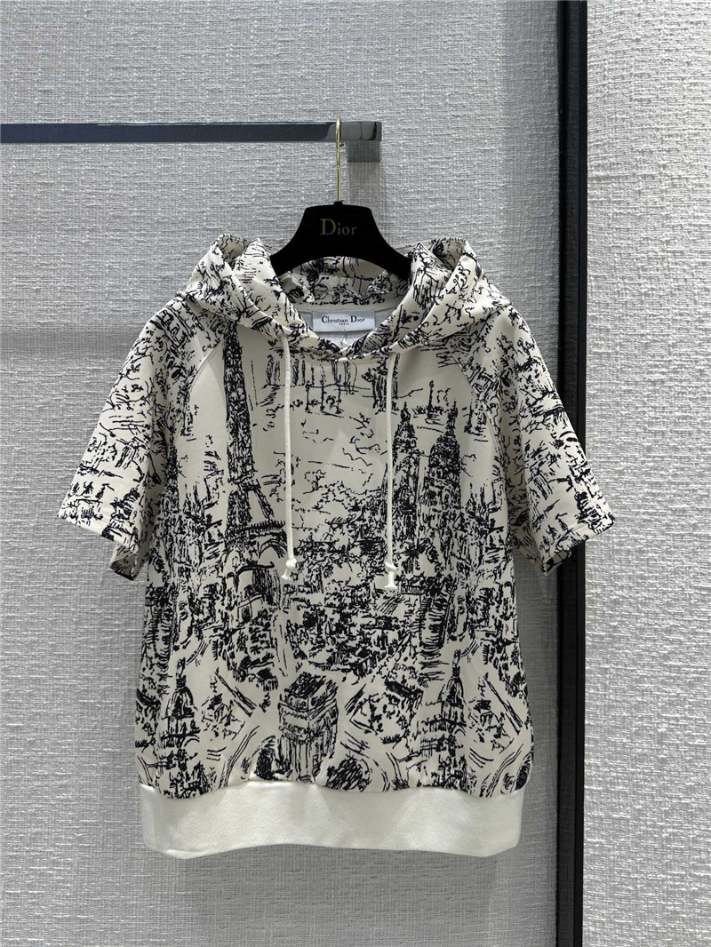 D10r paris street scene printed sweatshirt suit replica clothes
