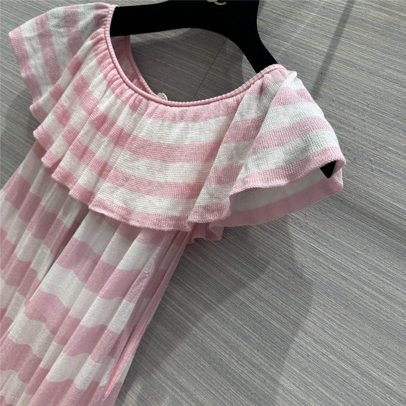 Ch**el striped knitted long skirt replica designer clothes