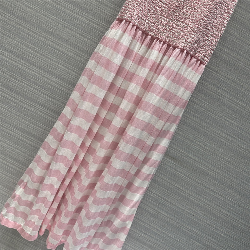 Ch**el striped knitted long skirt replica designer clothes