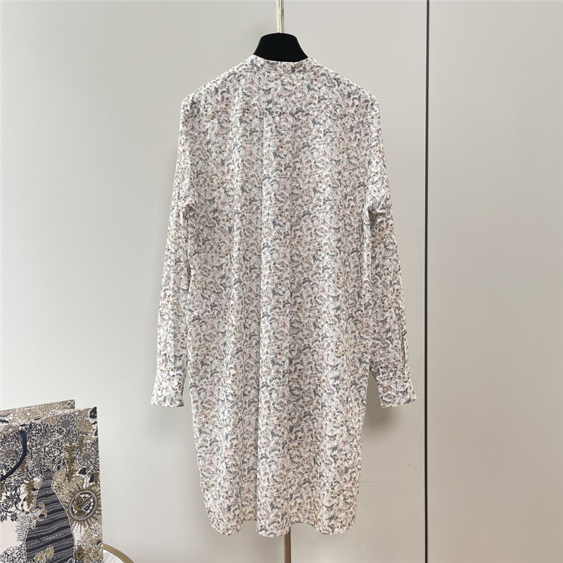 D10r dragonfly print long sleeve shirt replica clothing