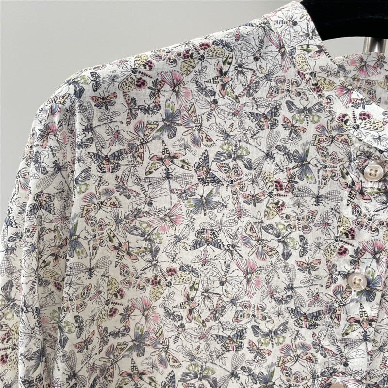 D10r dragonfly print long sleeve shirt replica clothing