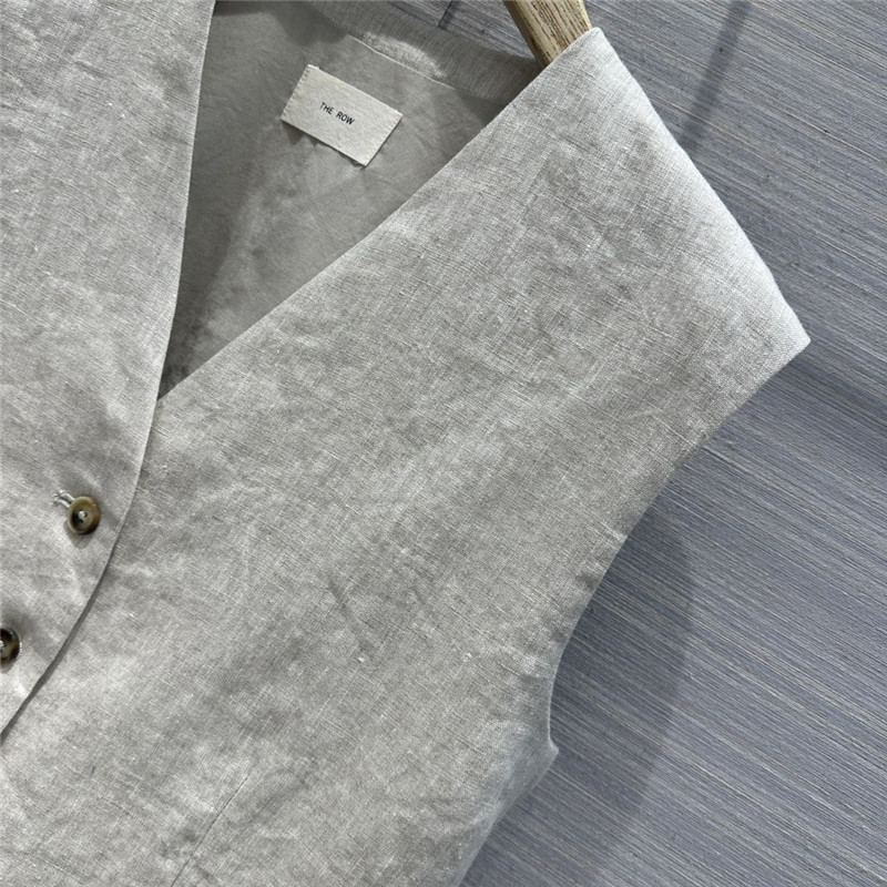 The R0w cotton and linen waistcoat suit replica designer clothes