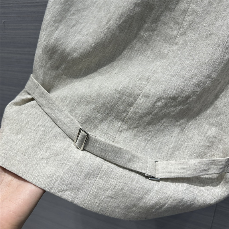 The R0w cotton and linen waistcoat suit replica designer clothes