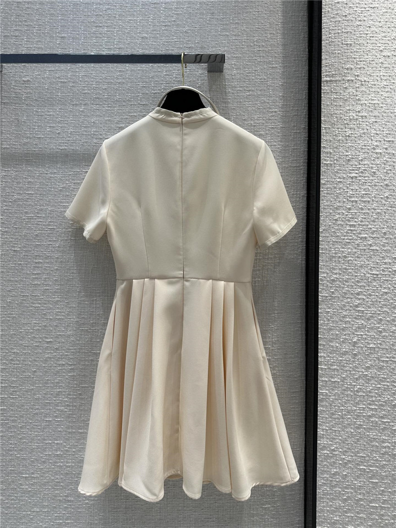 D10r small slit round neck dress replica clothes