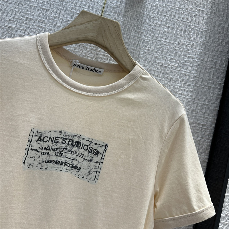 Acne Studios Minimal Logo Print T-Shirt