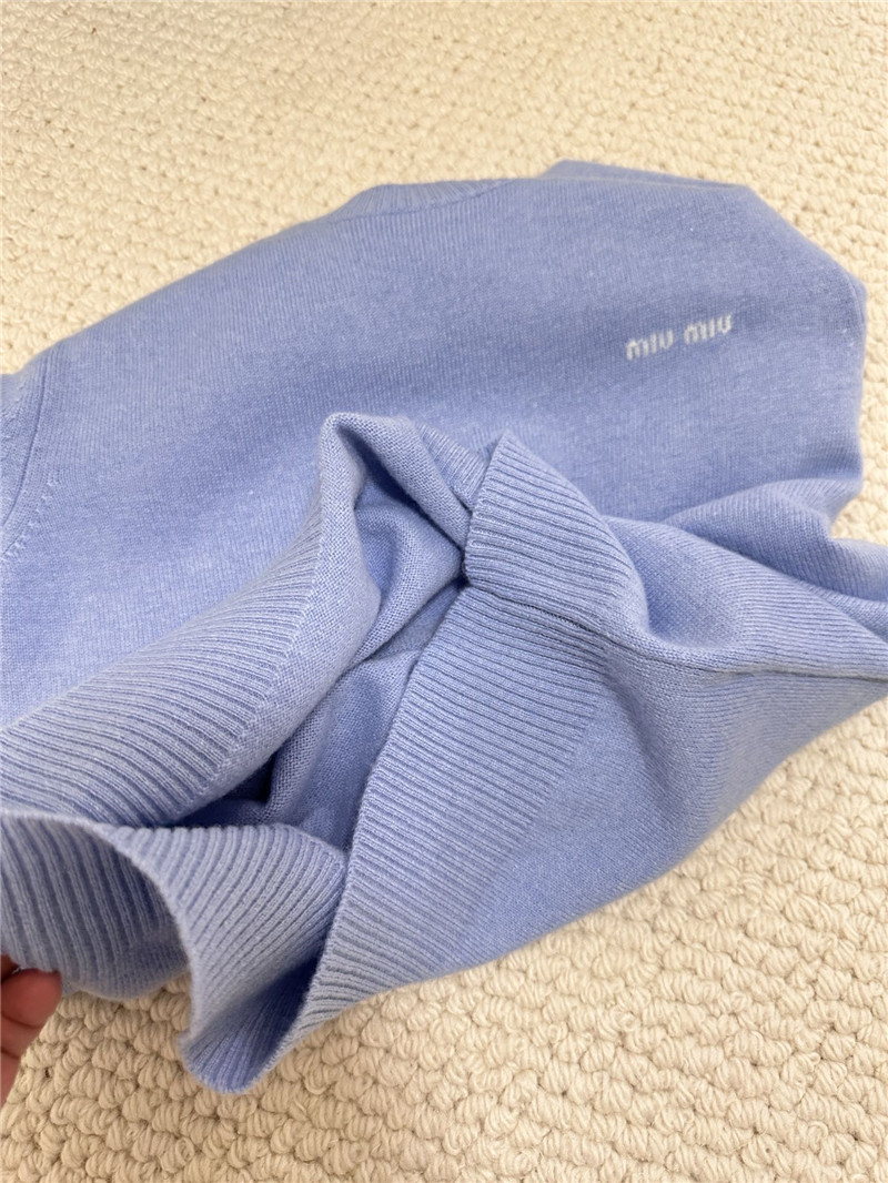 M1um1u cashmere short sleeve replica d&g clothing