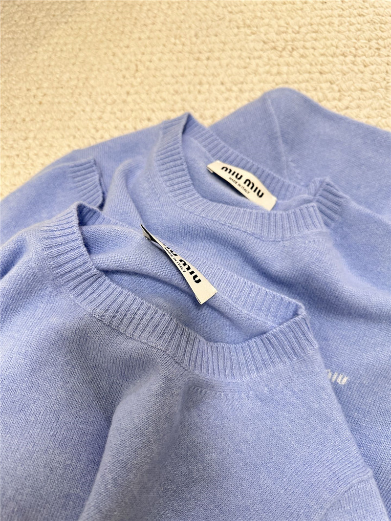 M1um1u cashmere short sleeve replica d&g clothing