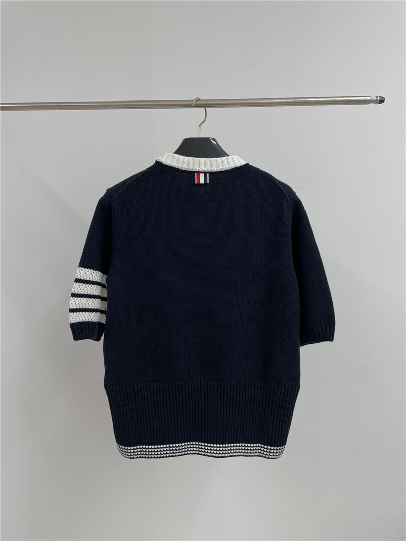 Thombrowne knitted crew neck pullover replica d&g clothing