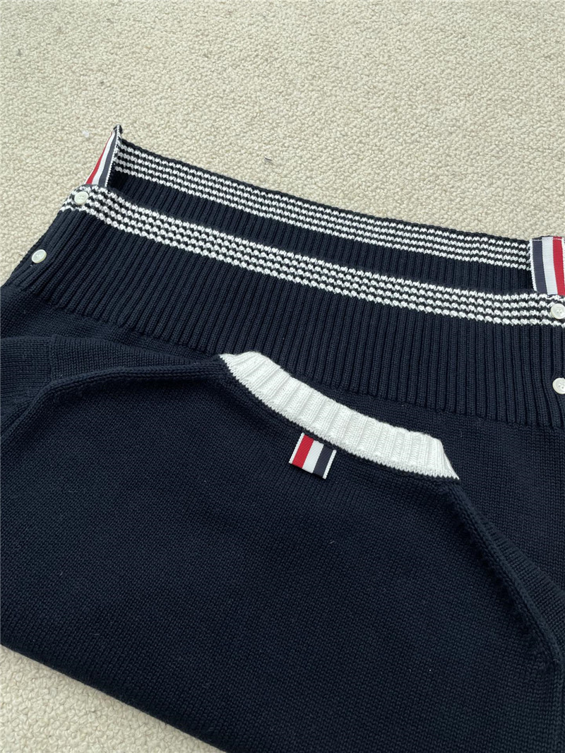 Thombrowne knitted crew neck pullover replica d&g clothing