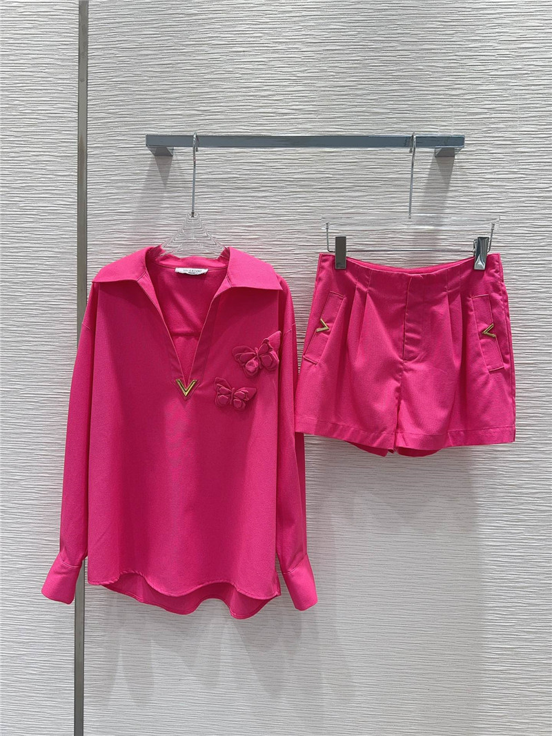 Va1e*ntin0 light luxury shirt set replica d&g clothing