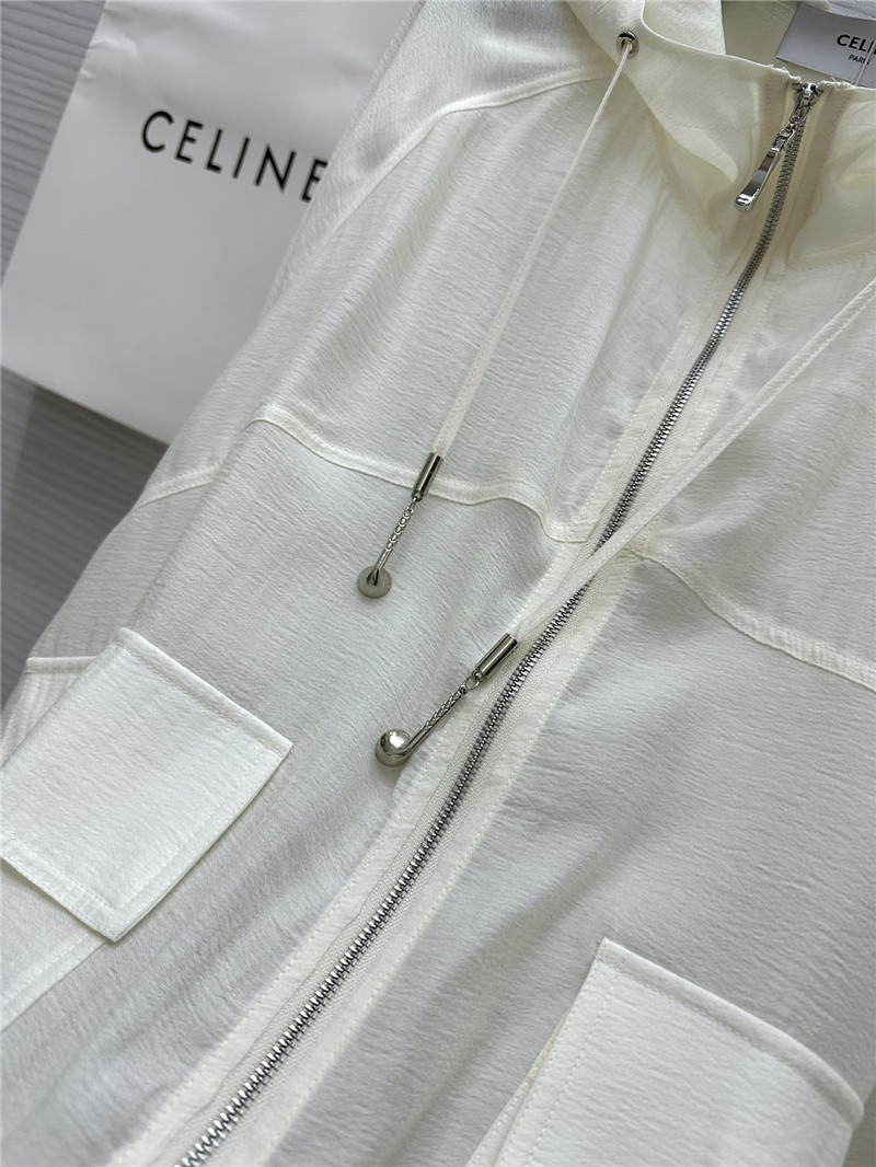 Ce1i*e tencel hooded jacket + shorts set replica clothing sites