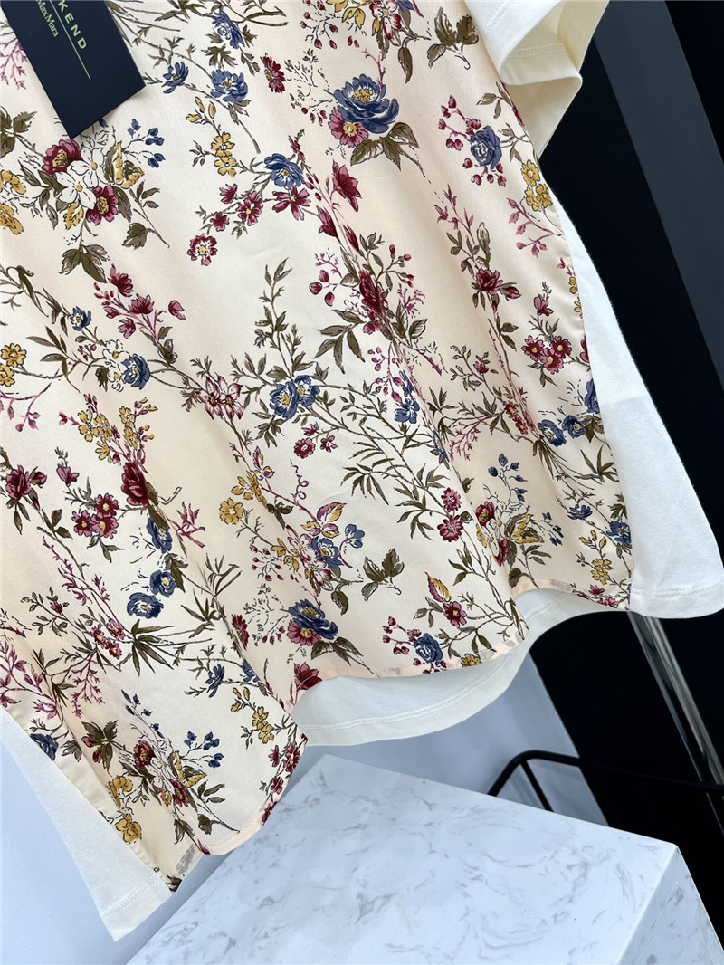 Vanitoo new printed patchwork T-shirt replica d&g clothing