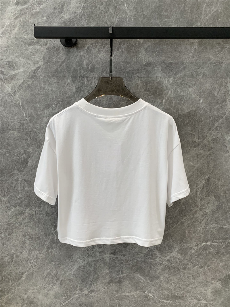 Chloé letter print round neck short sleeve T-shirt replicas clothes