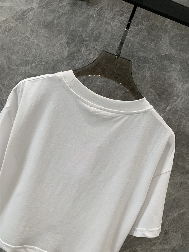 Chloé letter print round neck short sleeve T-shirt replicas clothes