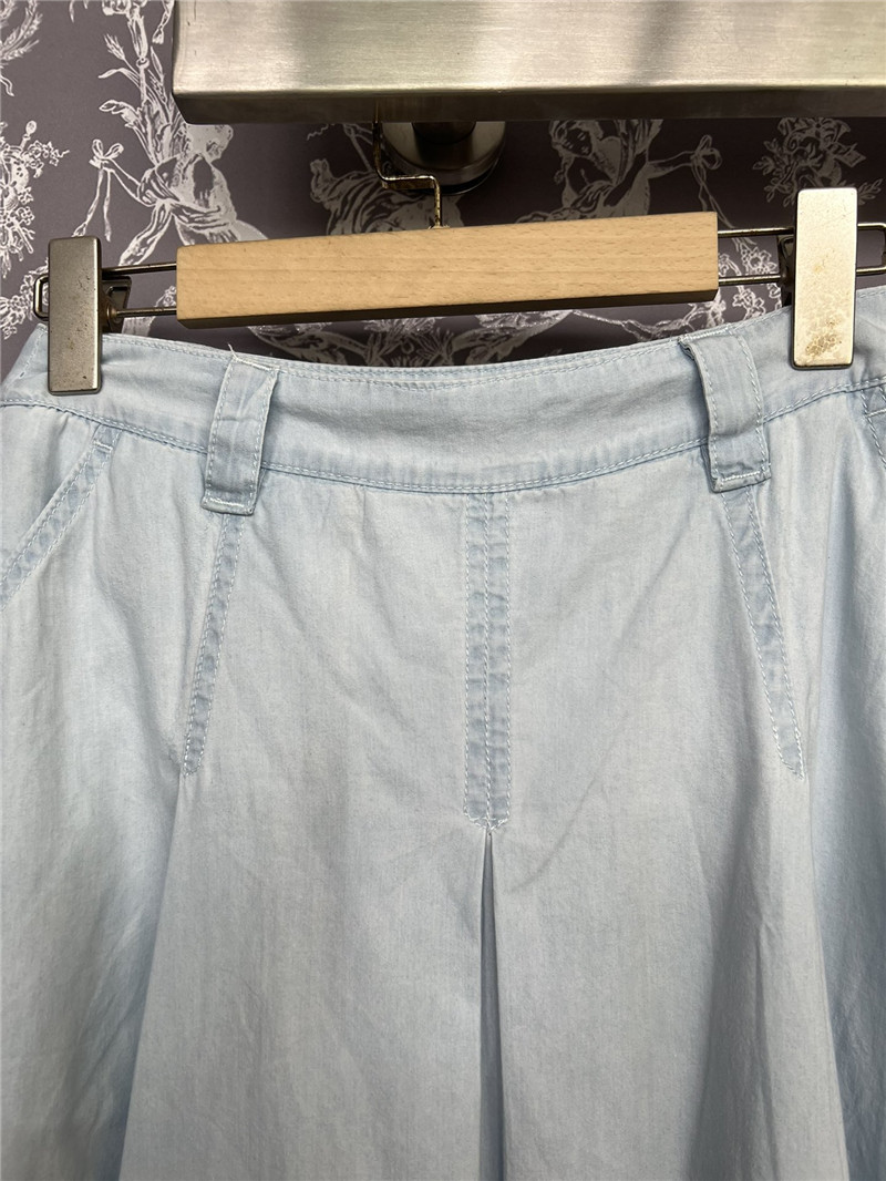 M1um1u sky blue pleated skirt replica clothing sites