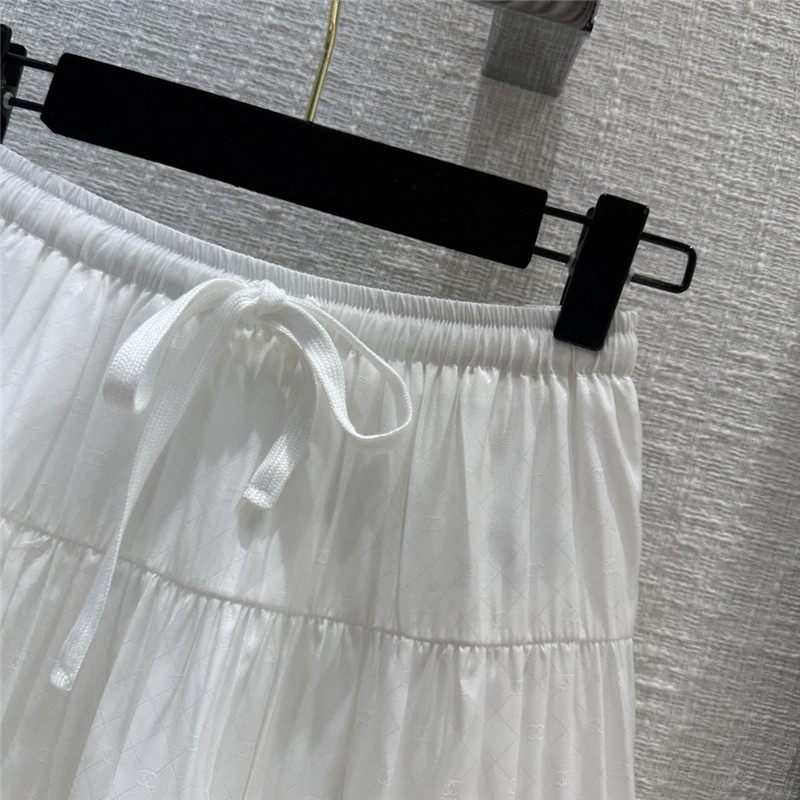 Ch**el embroidered patchwork puff skirt replica designer clothes