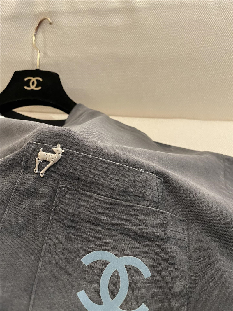 Ch**el new style fried color short sleeve replicas clothes