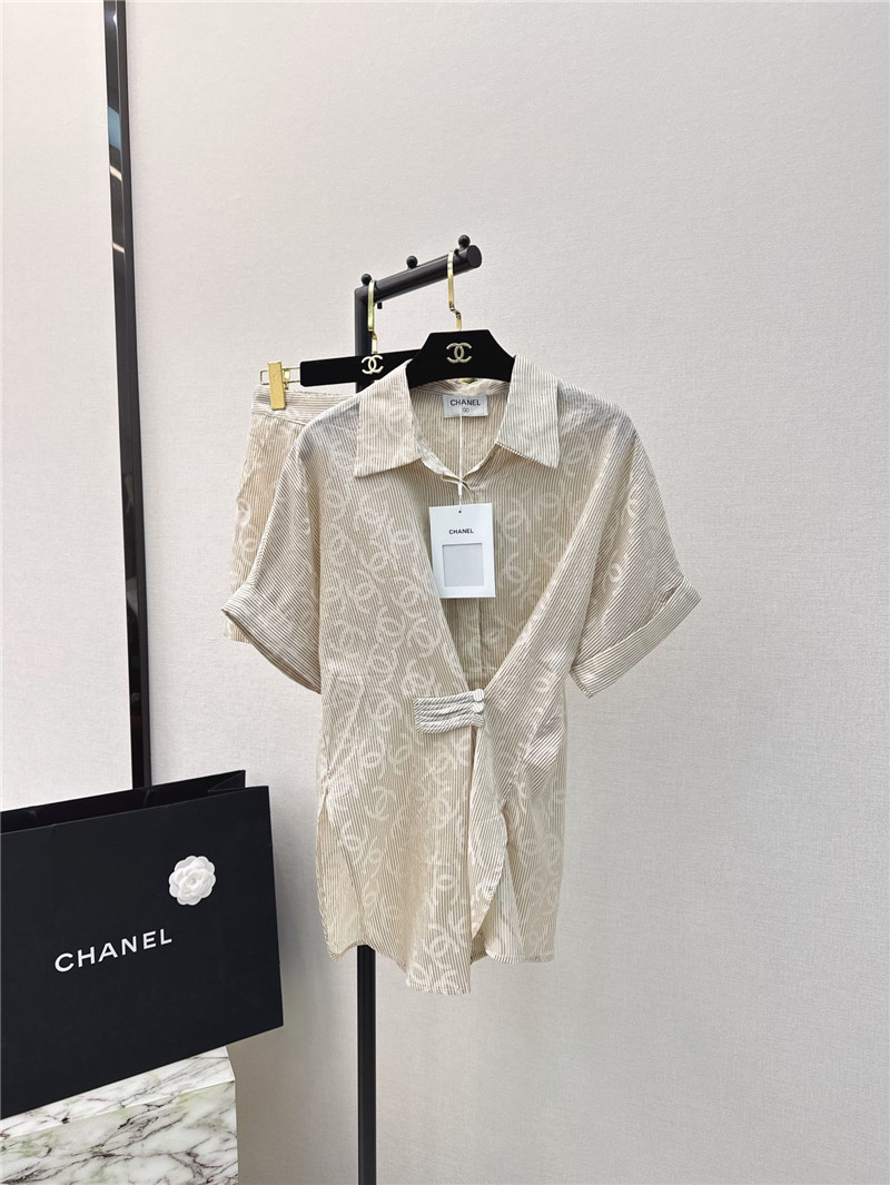 Ch**el logo print suit replica designer clothes