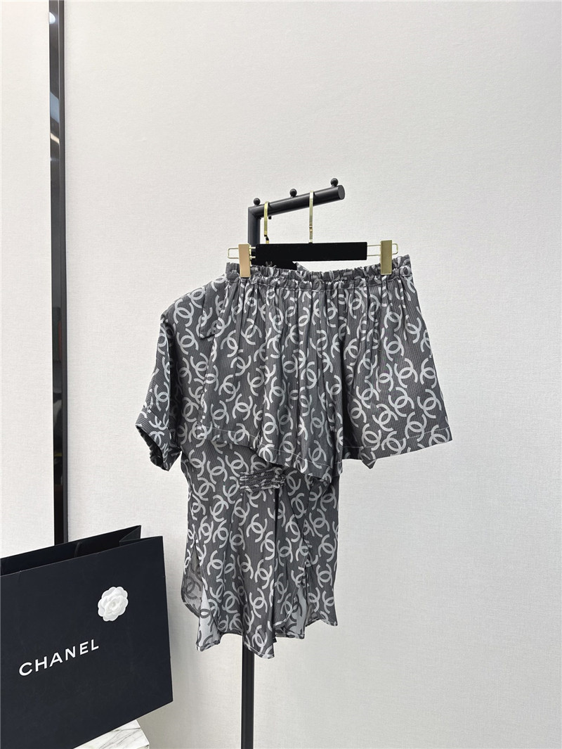 Ch**el logo print suit replica designer clothes