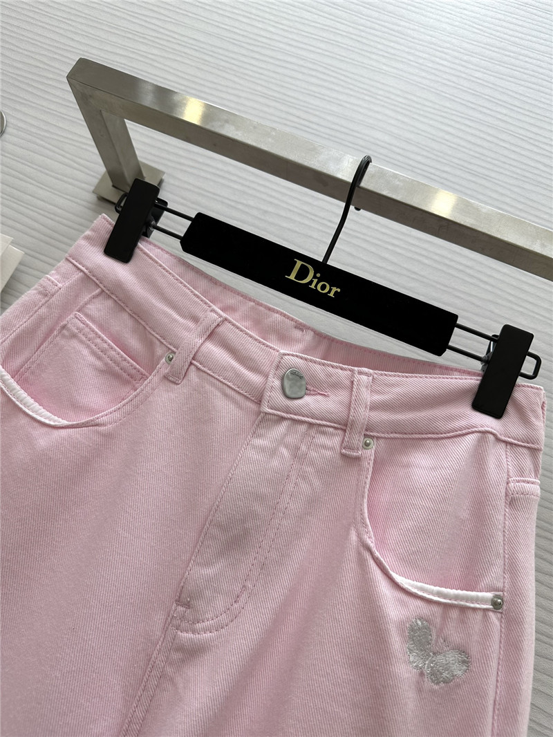 D10r pink wide-leg jeans