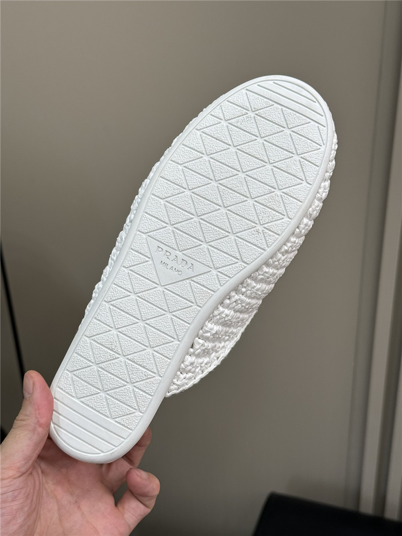 Pra*a crochet mules white