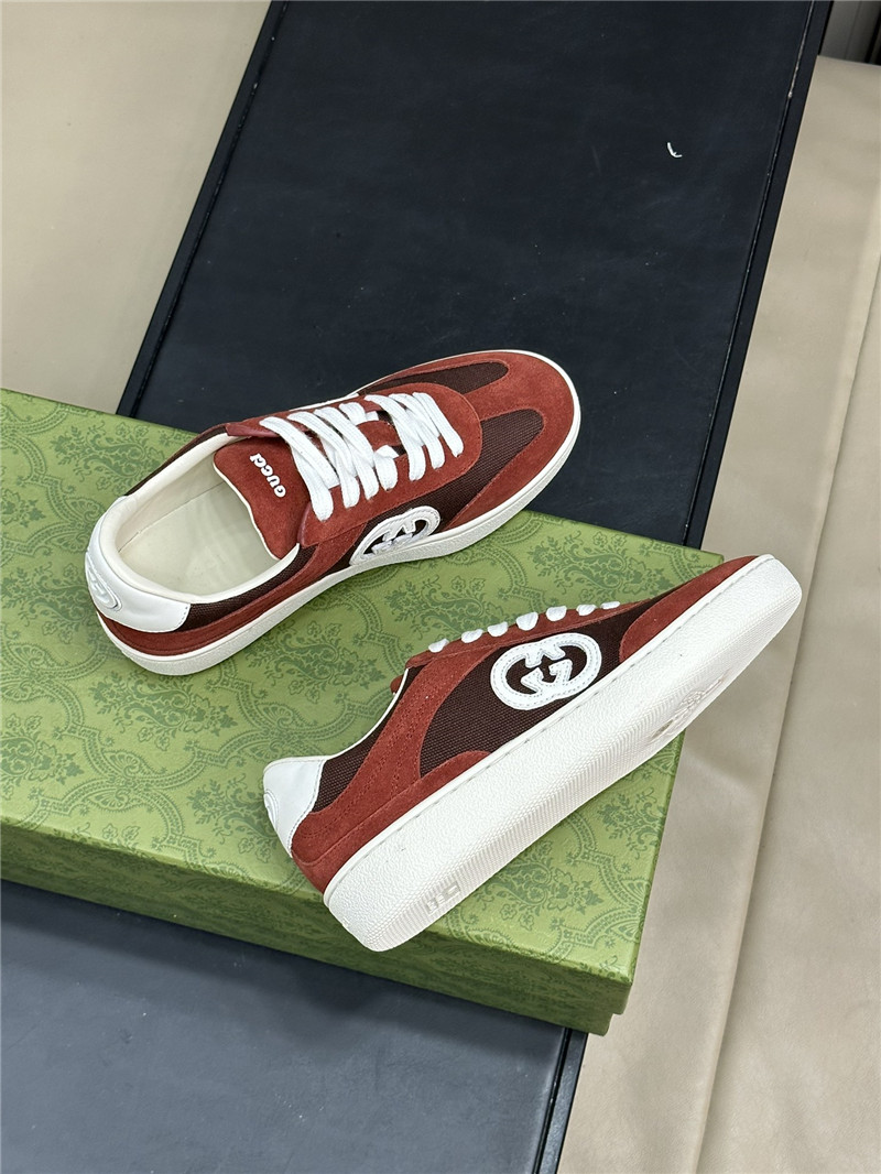 Gvc*1 gg logo lace-up red sneakers